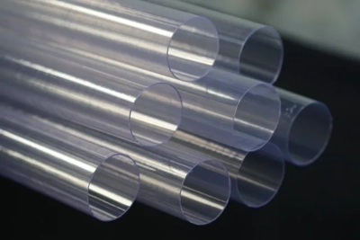 Tubos de plástico rígido transparente